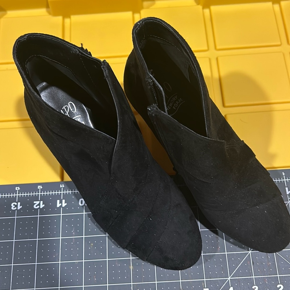 Impo Tabitha Black Wedge Booties
